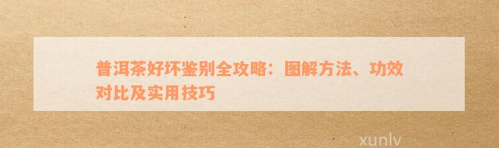 普洱茶好坏鉴别全攻略：图解方法、功效对比及实用技巧