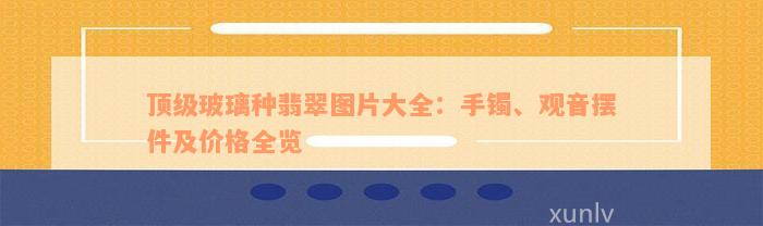 顶级玻璃种翡翠图片大全：手镯、观音摆件及价格全览