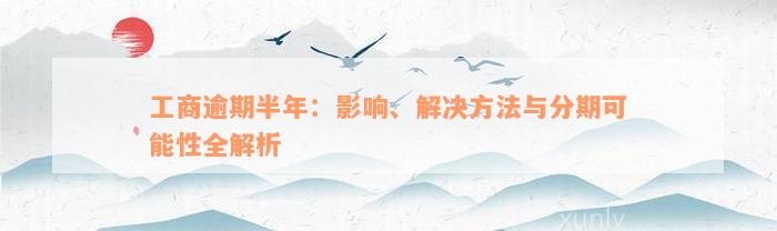 工商逾期半年：影响、解决方法与分期可能性全解析