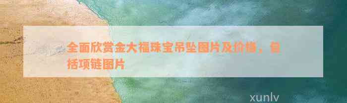 全面欣赏金大福珠宝吊坠图片及价格，包括项链图片