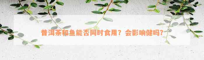 普洱茶和鱼能否同时食用？会影响健吗？