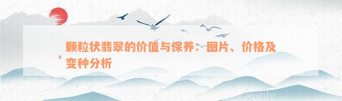 颗粒状翡翠的价值与保养：图片、价格及变种分析