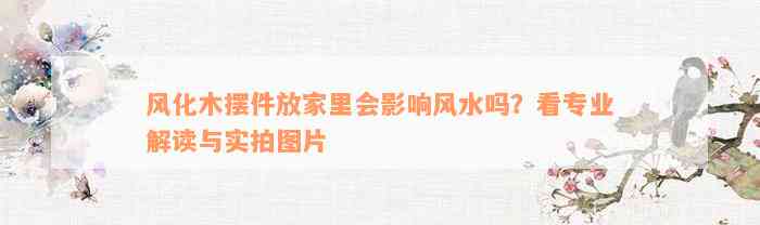 风化木摆件放家里会影响风水吗？看专业解读与实拍图片