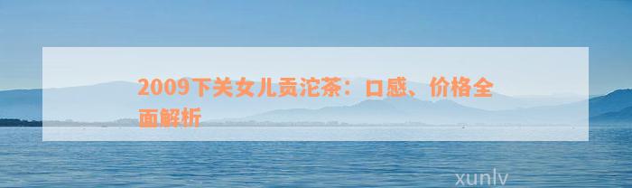 2009下关女儿贡沱茶：口感、价格全面解析