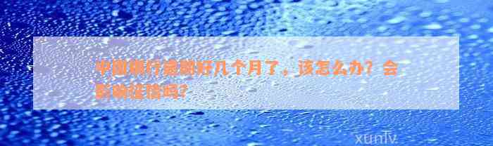 中国银行逾期好几个月了，该怎么办？会影响征信吗？