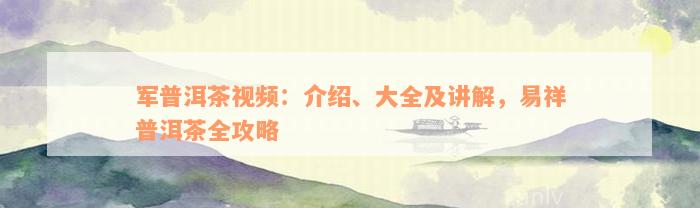 军普洱茶视频：介绍、大全及讲解，易祥普洱茶全攻略