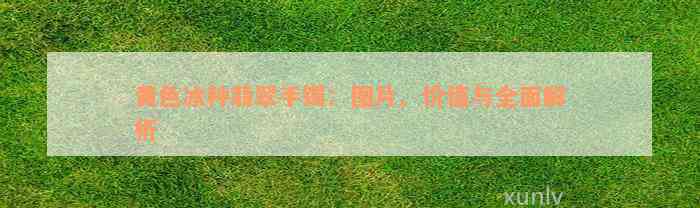 黄色冰种翡翠手镯：图片、价值与全面解析