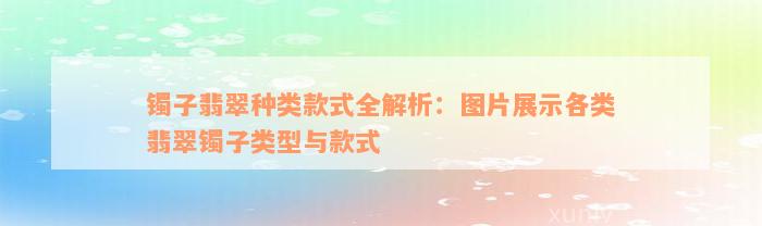 镯子翡翠种类款式全解析：图片展示各类翡翠镯子类型与款式