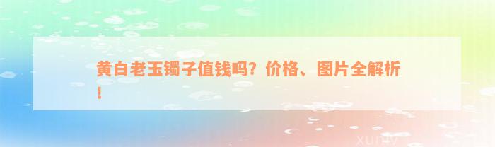 黄白老玉镯子值钱吗？价格、图片全解析！