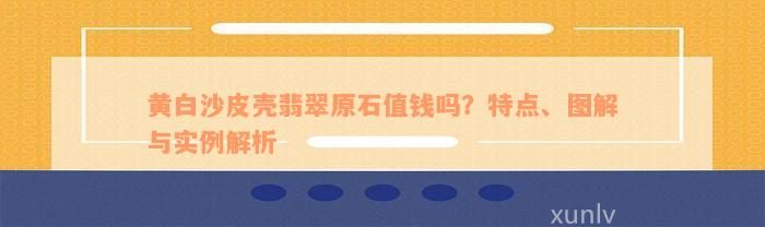 黄白沙皮壳翡翠原石值钱吗？特点、图解与实例解析