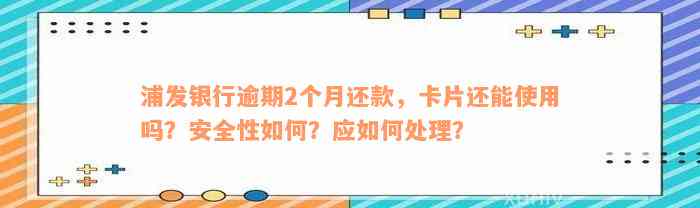 浦发银行逾期2个月还款，卡片还能使用吗？安全性如何？应如何处理？