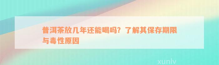 普洱茶放几年还能喝吗？了解其保存期限与毒性原因