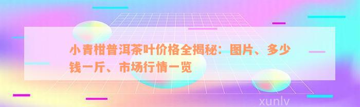 小青柑普洱茶叶价格全揭秘：图片、多少钱一斤、市场行情一览