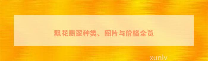 飘花翡翠种类、图片与价格全览