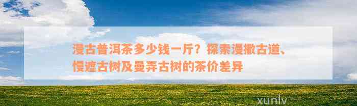 漫古普洱茶多少钱一斤？探索漫撒古道、慢遮古树及曼弄古树的茶价差异