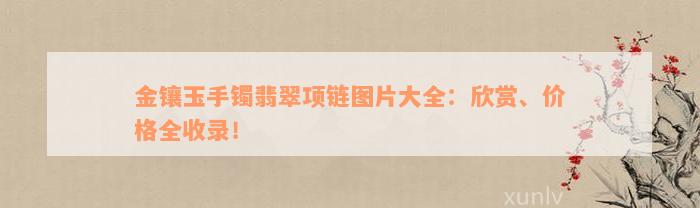 金镶玉手镯翡翠项链图片大全：欣赏、价格全收录！