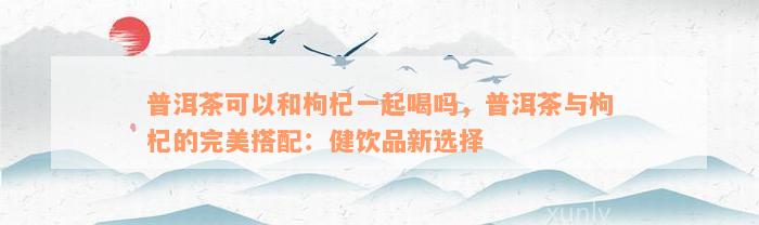 普洱茶可以和枸杞一起喝吗，普洱茶与枸杞的完美搭配：健饮品新选择