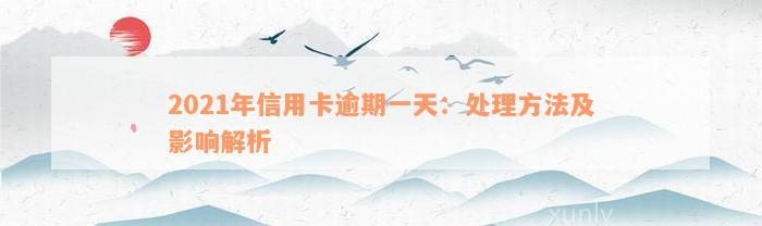 2021年信用卡逾期一天：处理方法及影响解析