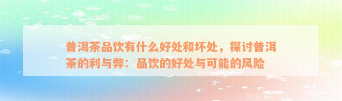 普洱茶品饮有什么好处和坏处，探讨普洱茶的利与弊：品饮的好处与可能的风险