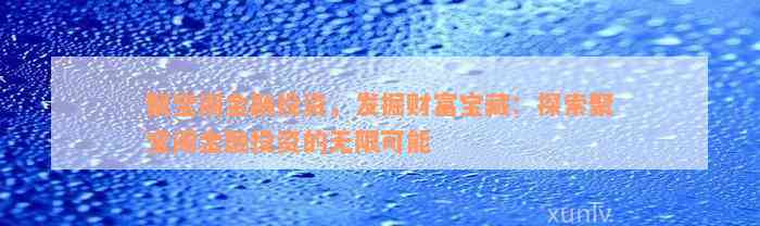 聚宝阁金融投资，发掘财富宝藏：探索聚宝阁金融投资的无限可能