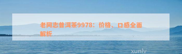 老同志普洱茶9978：价格、口感全面解析