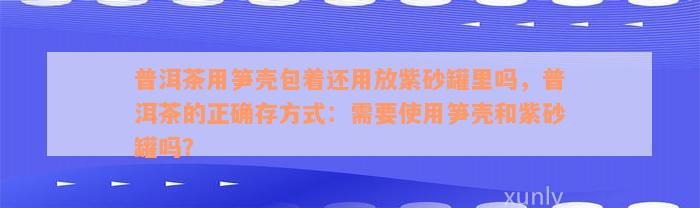 普洱茶用笋壳包着还用放紫砂罐里吗，普洱茶的正确存方式：需要使用笋壳和紫砂罐吗？