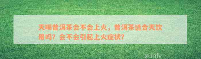 天喝普洱茶会不会上火，普洱茶适合天饮用吗？会不会引起上火症状？