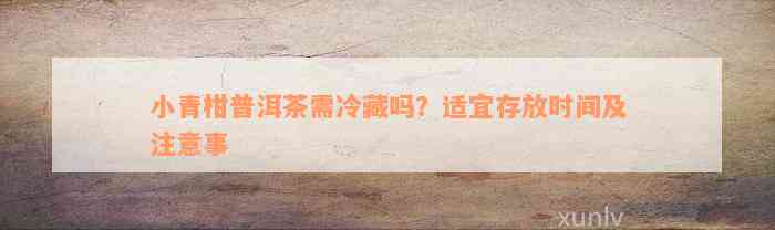 小青柑普洱茶需冷藏吗？适宜存放时间及注意事