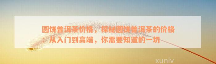 圆饼普洱茶价格，探秘圆饼普洱茶的价格：从入门到高端，你需要知道的一切