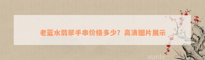 老蓝水翡翠手串价格多少？高清图片展示