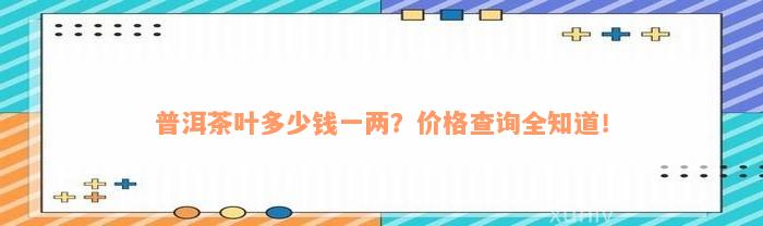 普洱茶叶多少钱一两？价格查询全知道！